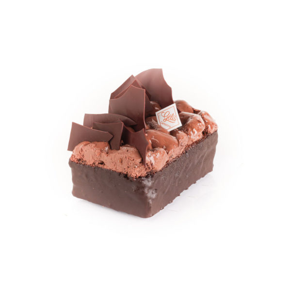 Bûche de Noël chocolat noir et tonka