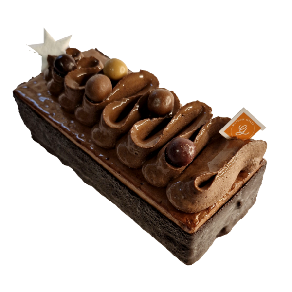 buche chocolat volcanique