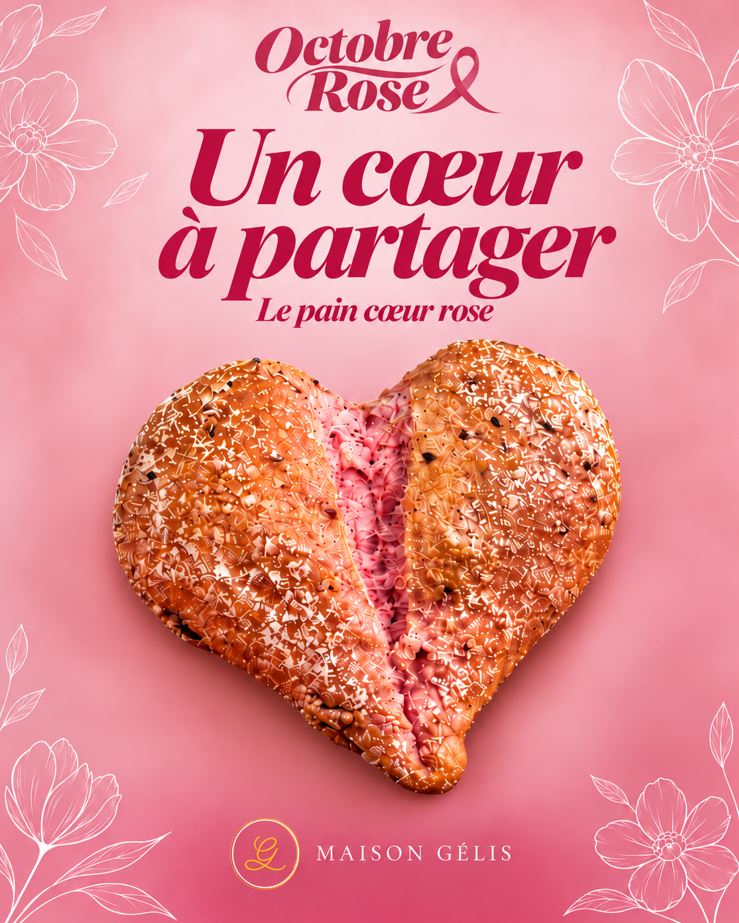 pain coeur octobre rose